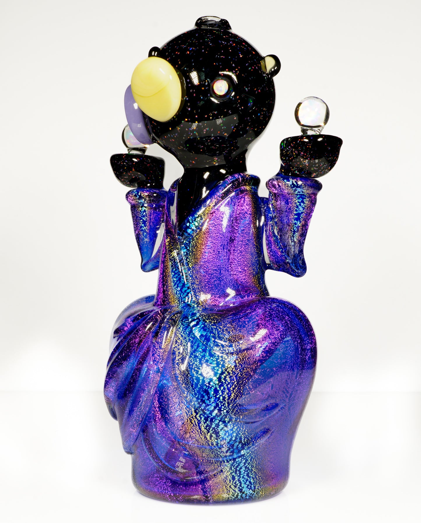 Crushed Opal and Dichro Heady Teddy Buddha