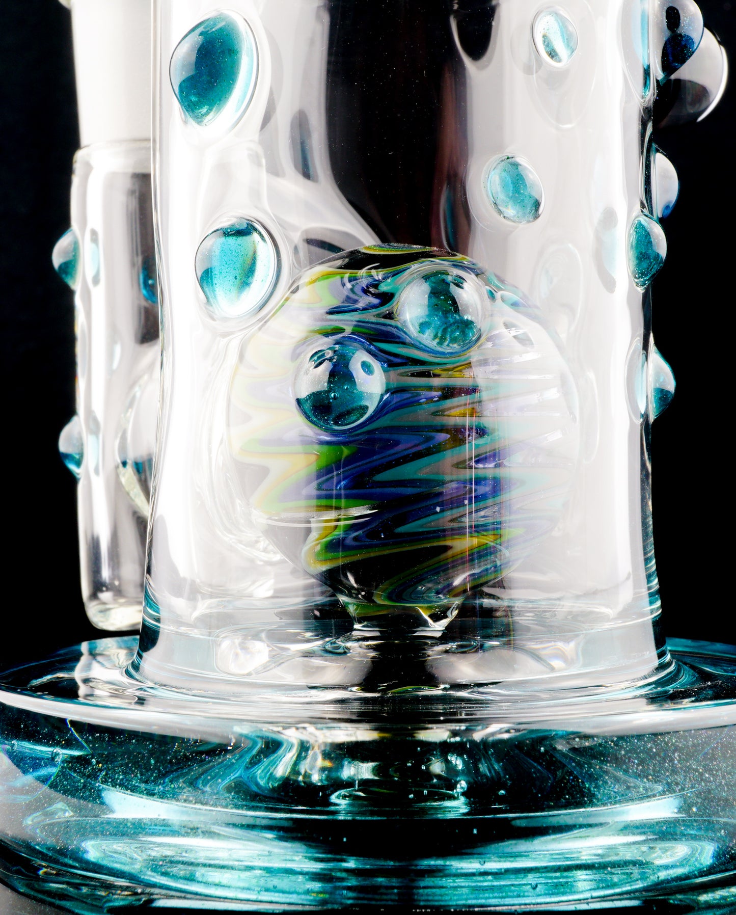 Blue Stardust Mini Tube with Faceted Accent