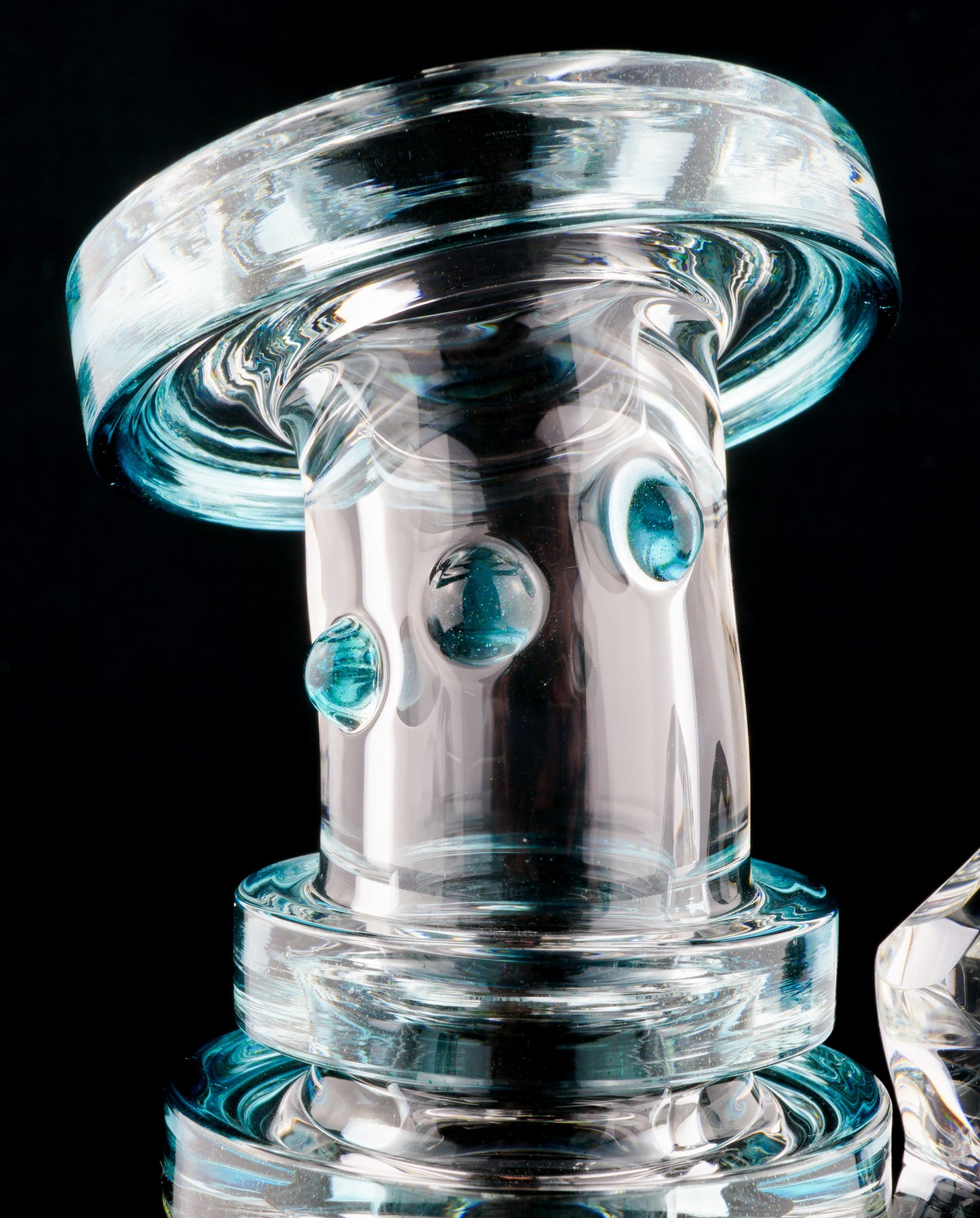 Blue Stardust Mini Tube with Faceted Accent