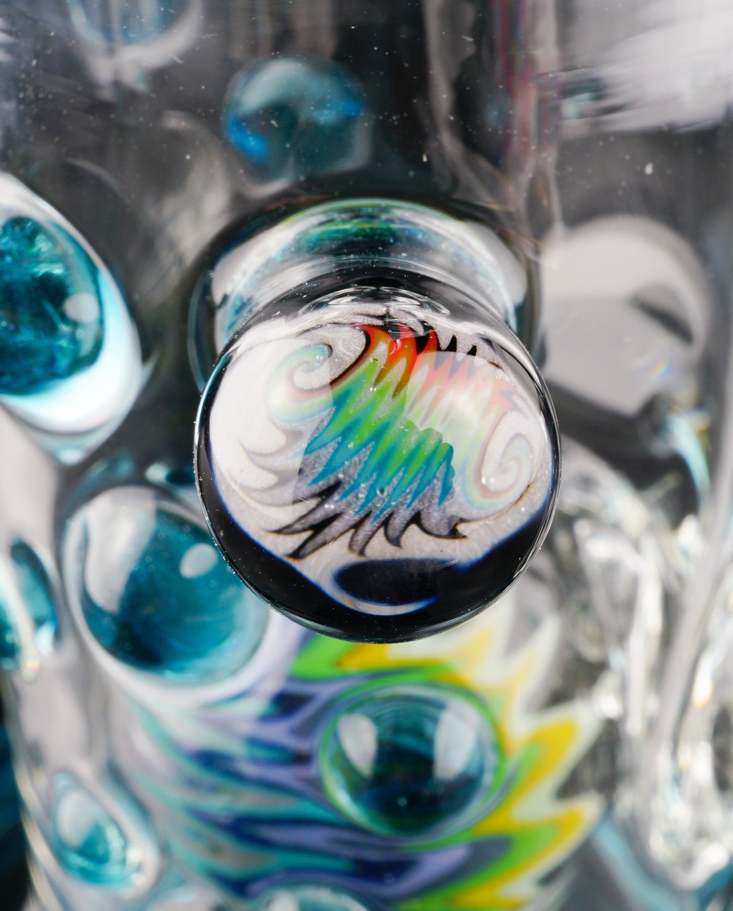 Blue Stardust Mini Tube with Faceted Accent