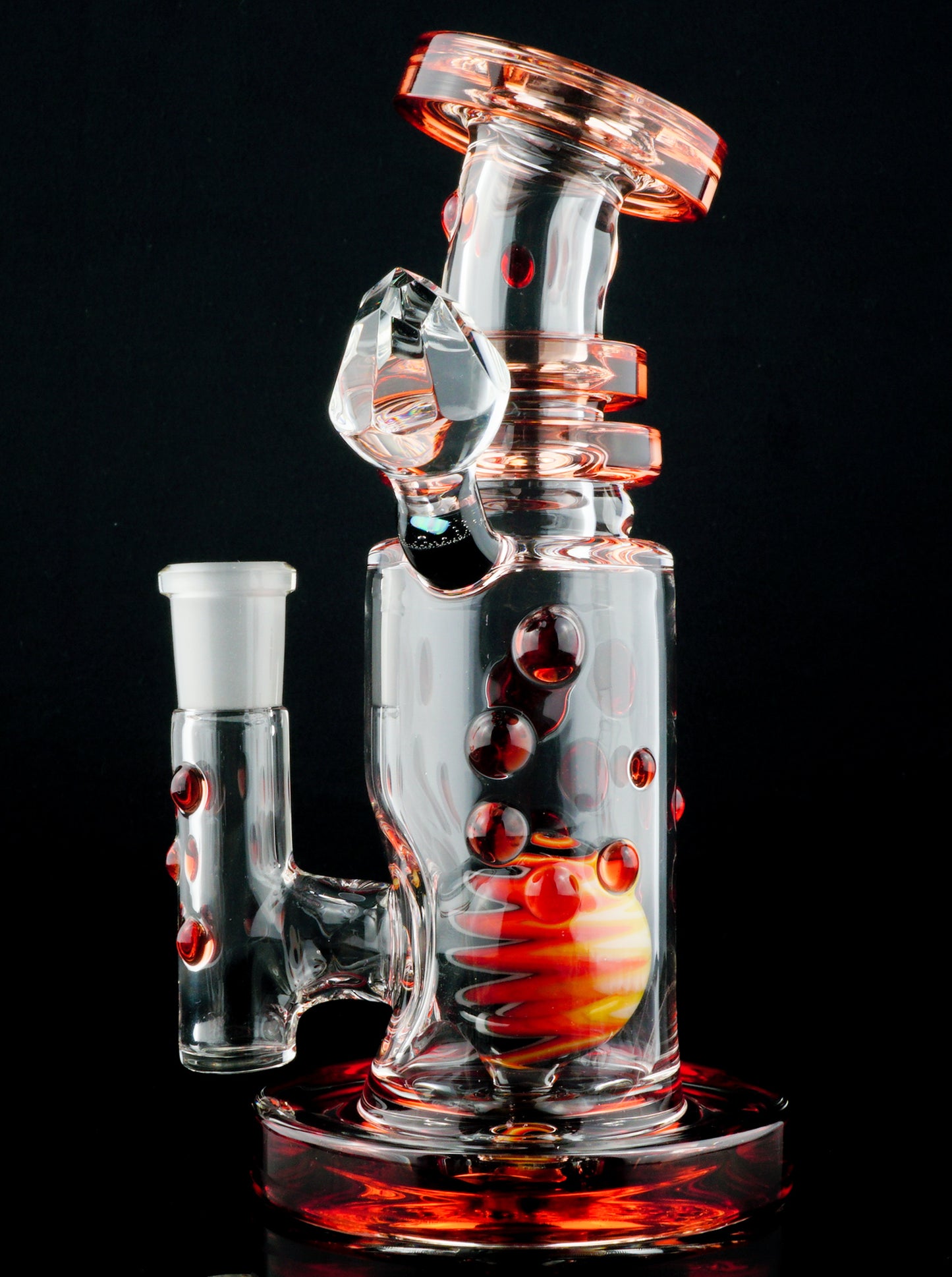 Pomegranate Mini Tube with Faceted Accent