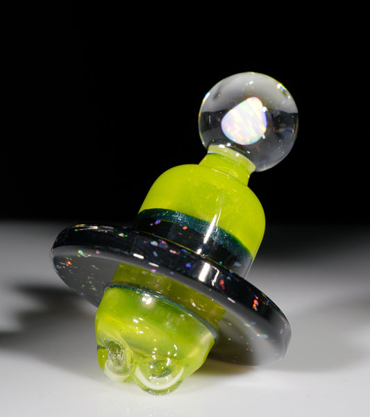 Lime Drop and Crushed Opal Spinner Cap