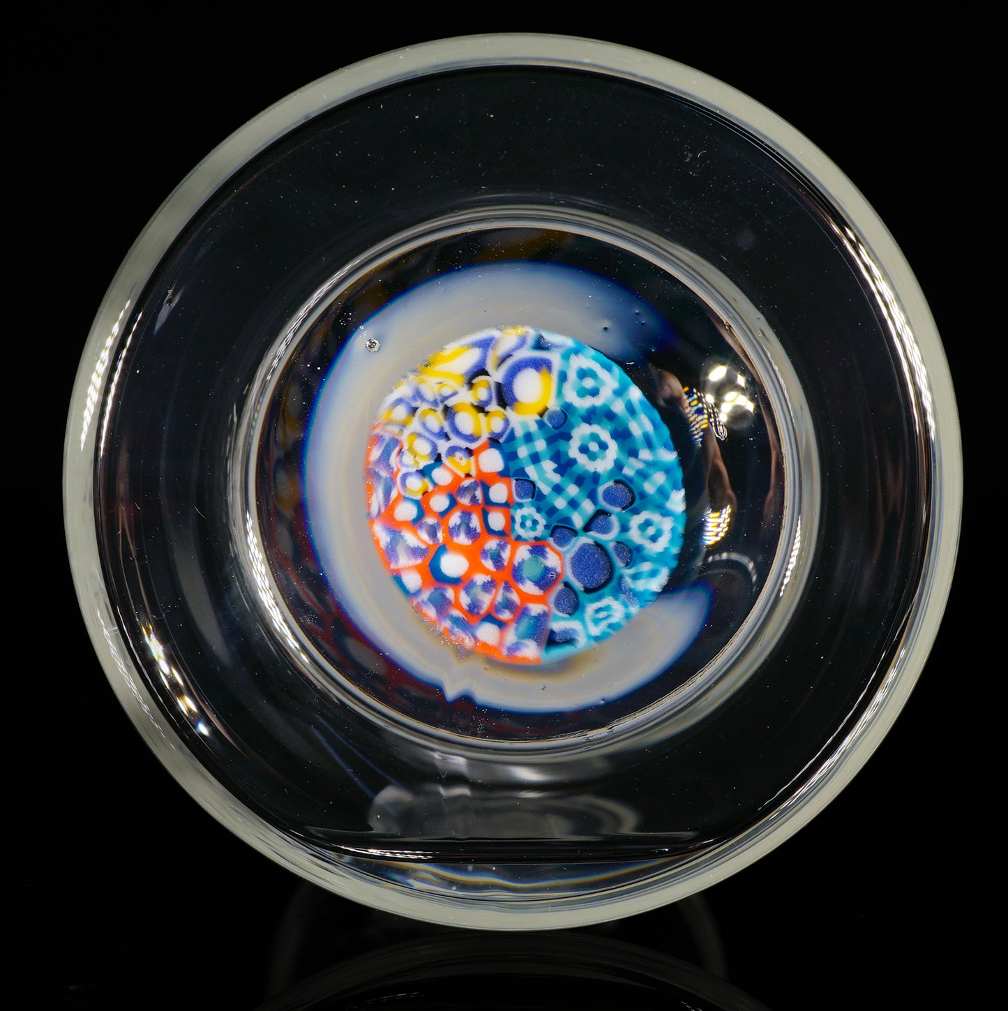 Abstract Murrini Hourglass Jar