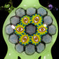Eye Mandala Honeycomb Pendant