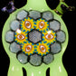 Eye Mandala Honeycomb Pendant