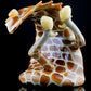 Giraffe Wipeout Wave + Surfboard Pendant