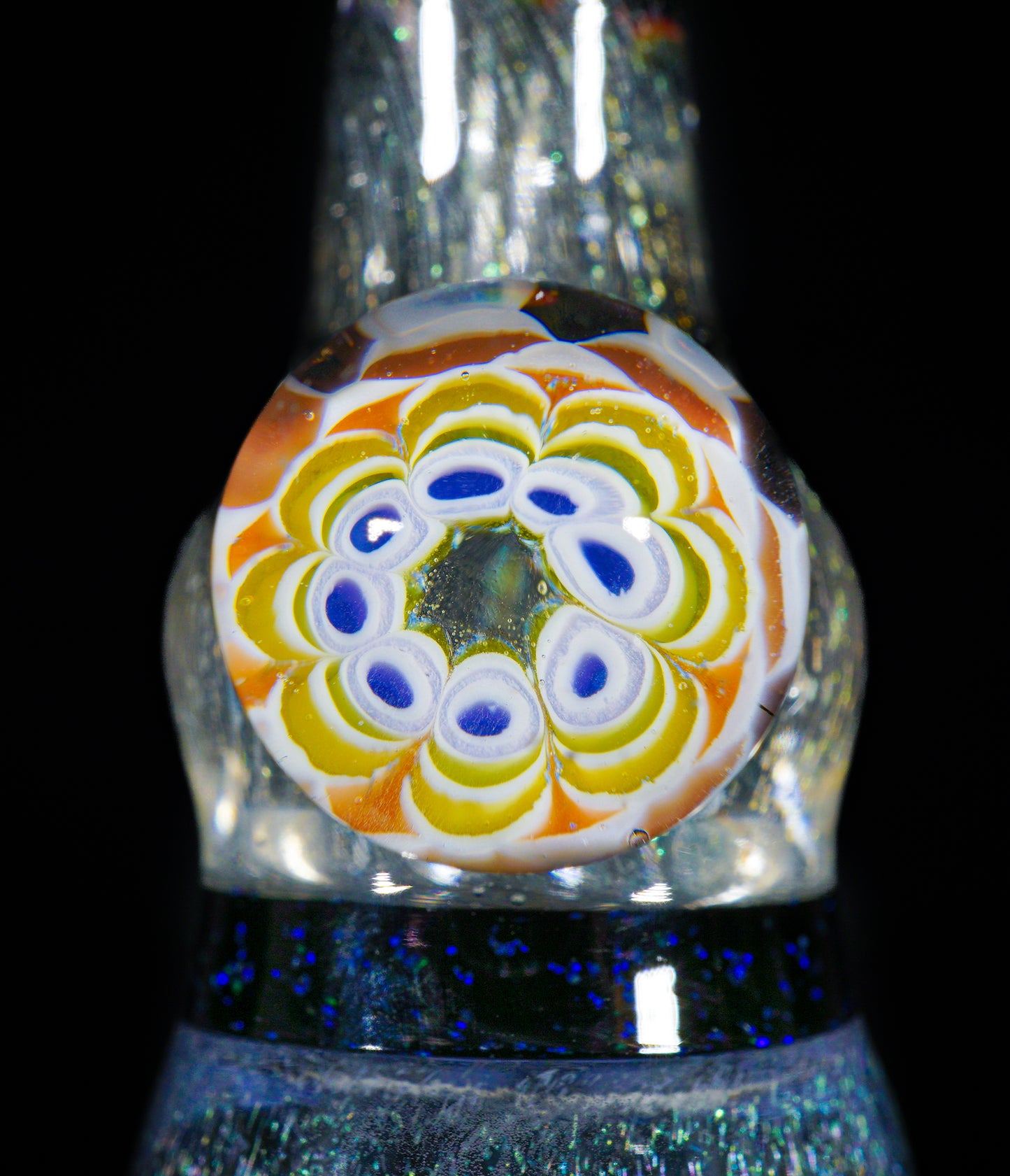 Roswell Bling Dotstack Opal and Dichro Lucy Chillum