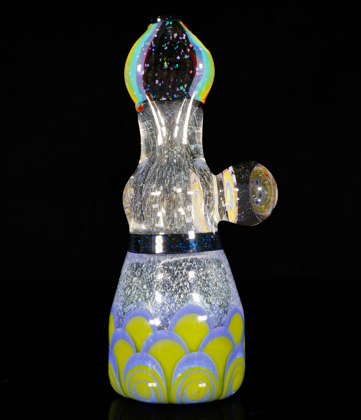 Roswell Bling Dotstack Opal and Dichro Lucy Chillum