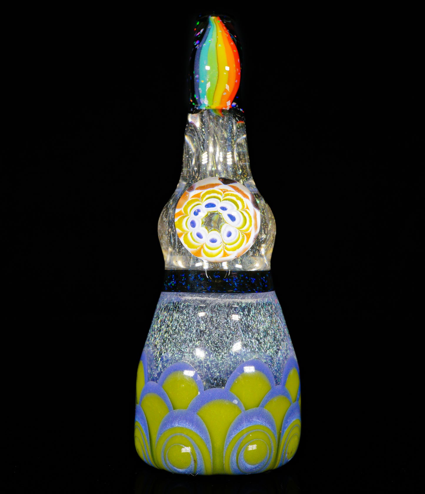 Roswell Bling Dotstack Opal and Dichro Lucy Chillum