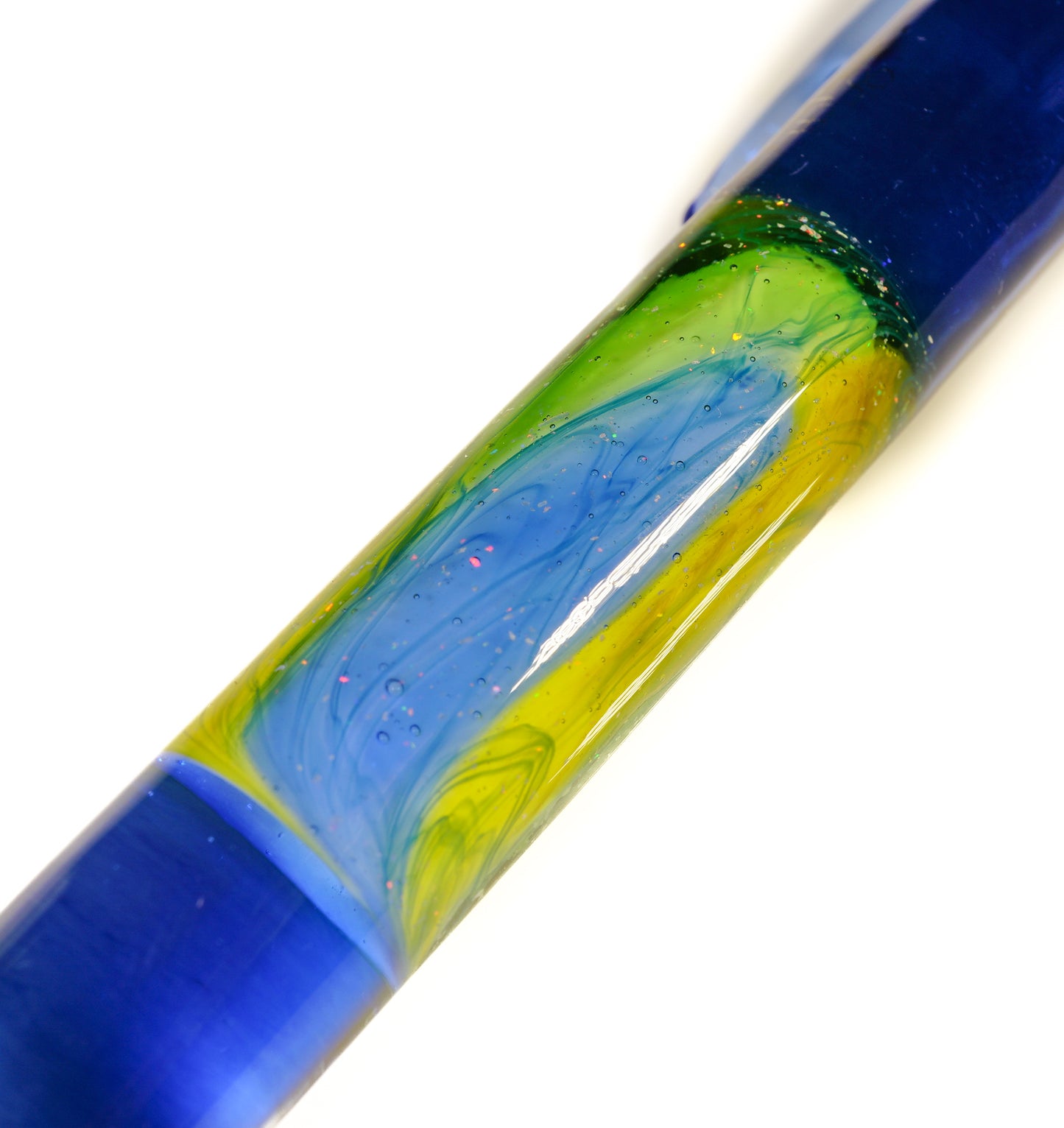 Blue Dream and Crushed Opal UV Scribble Chisel Tip Sharpie Dabber/Pendant