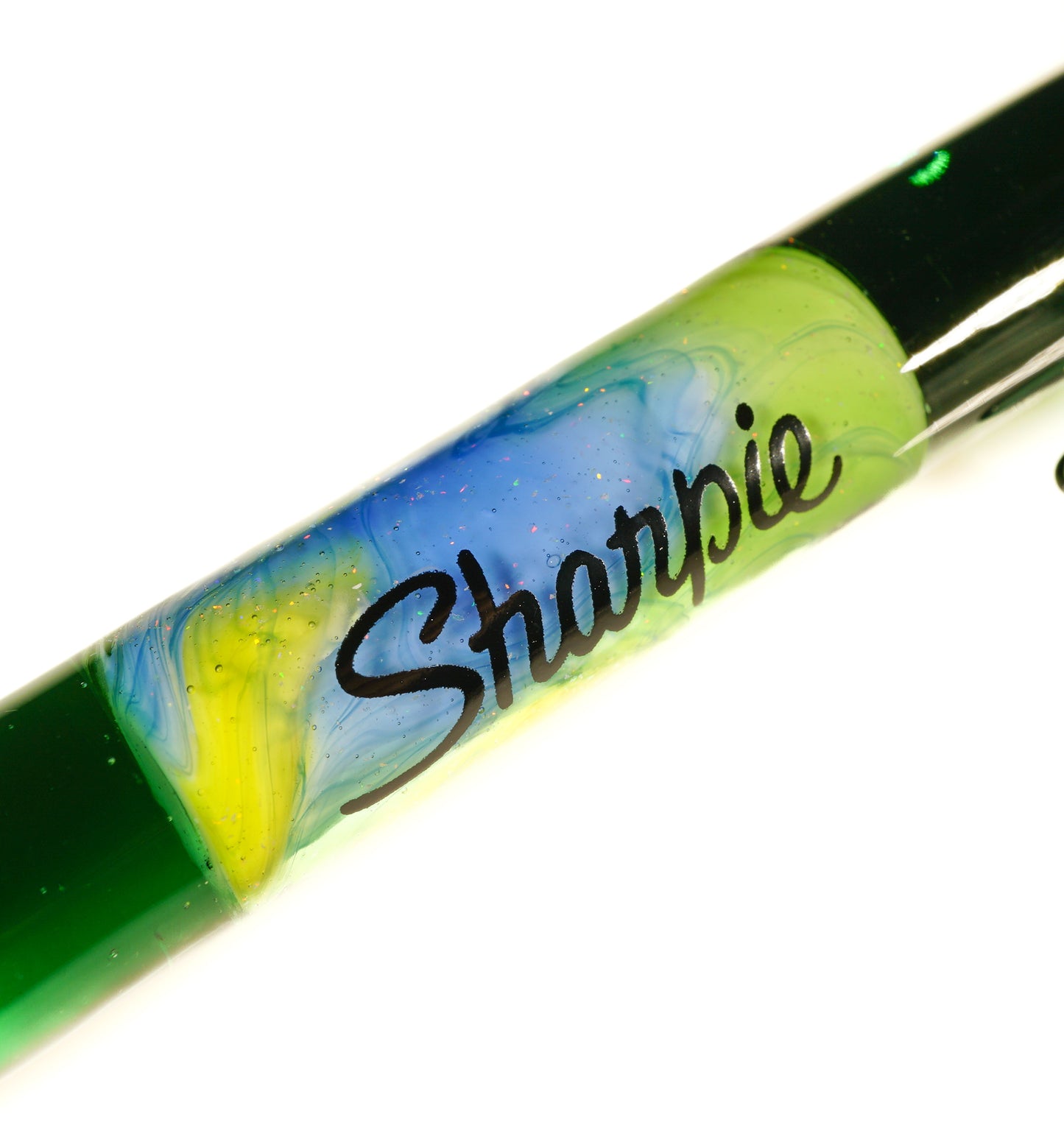 Atlantis and Crushed Opal UV Scribble Chisel Tip Sharpie Dabber/Pendant